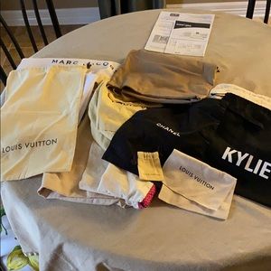 Designer handbag dust bags